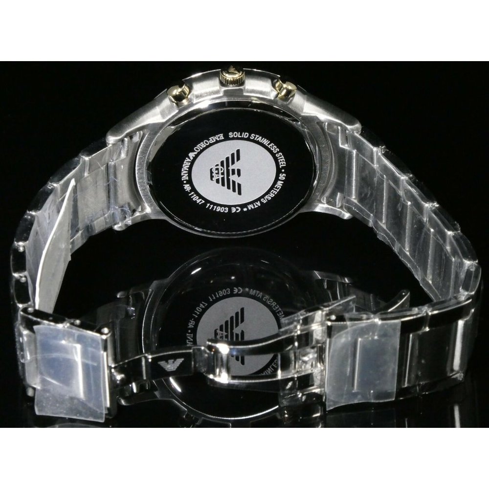 COPY - New Emporio Armani Men's Chronograph Silver - Picture 4 of 5